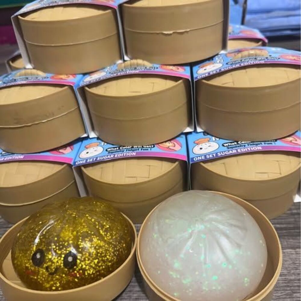 Viral dumplings glitter squishy Big box